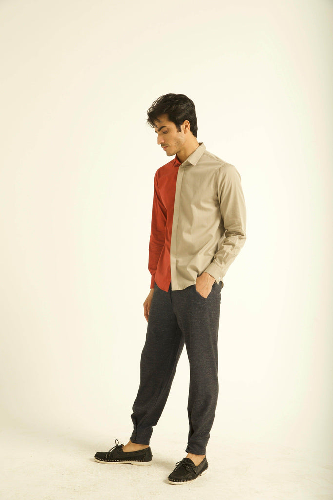 BUTTON CUFF TROUSER - dash and dot dash and dot