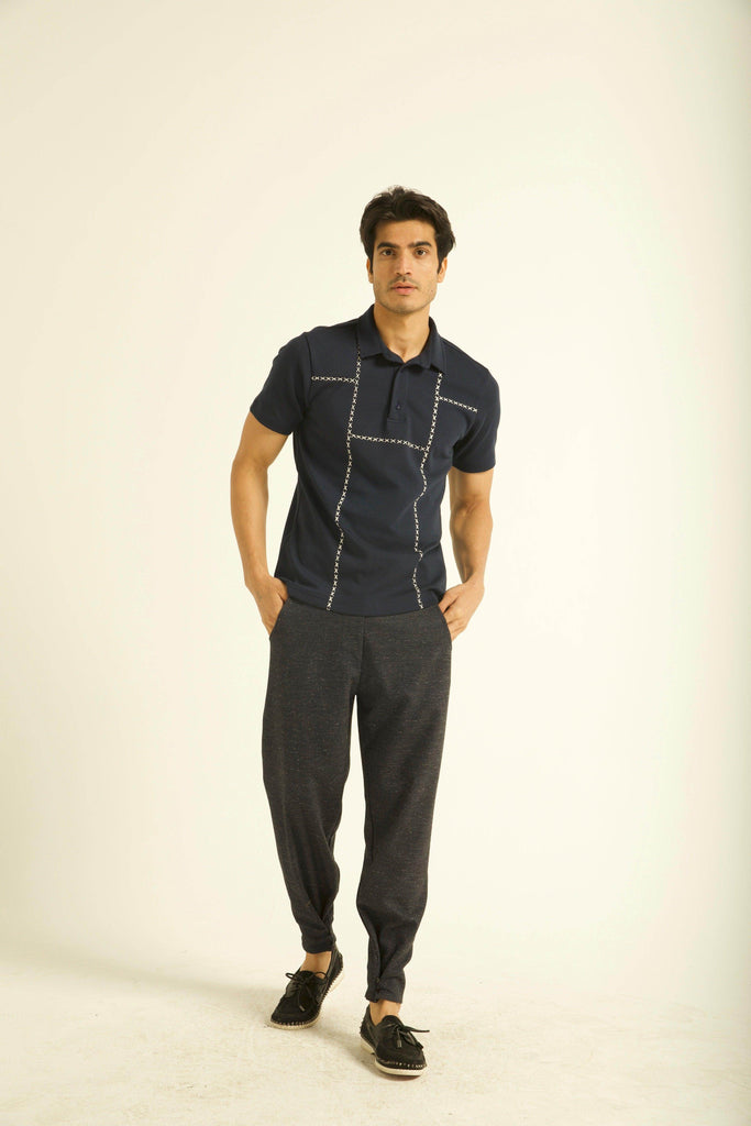 CROSS STITCH POLO - dash and dot dash and dot