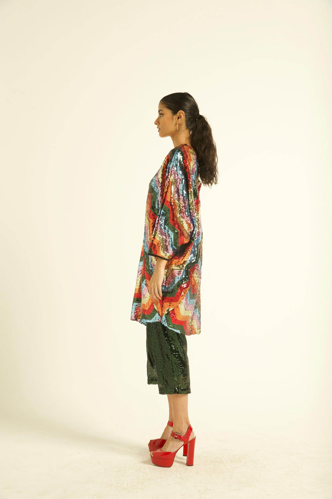 ONE SHOULDER SEQUIN DRESS - dash and dot dash and dot