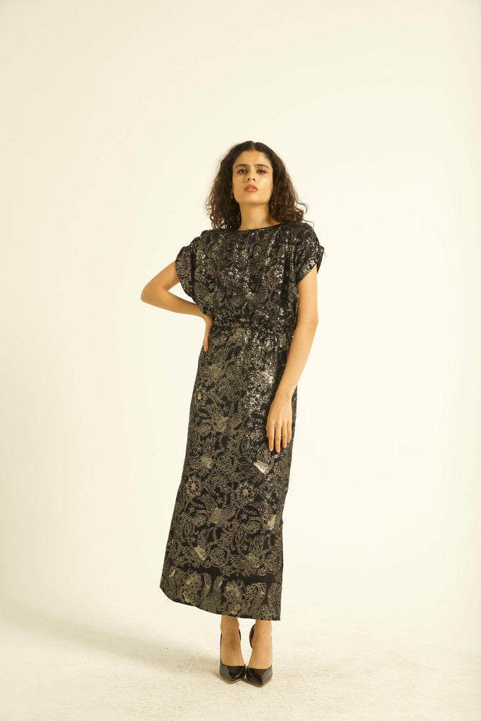 PAISLEY SEQUIN DRESS - dash and dot dash and dot