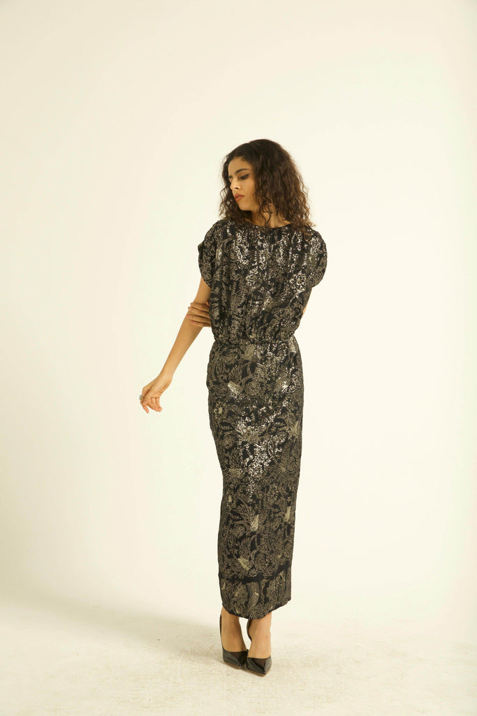 PAISLEY SEQUIN DRESS - dash and dot dash and dot