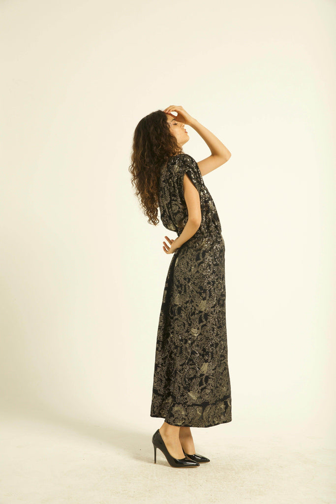 PAISLEY SEQUIN DRESS - dash and dot dash and dot