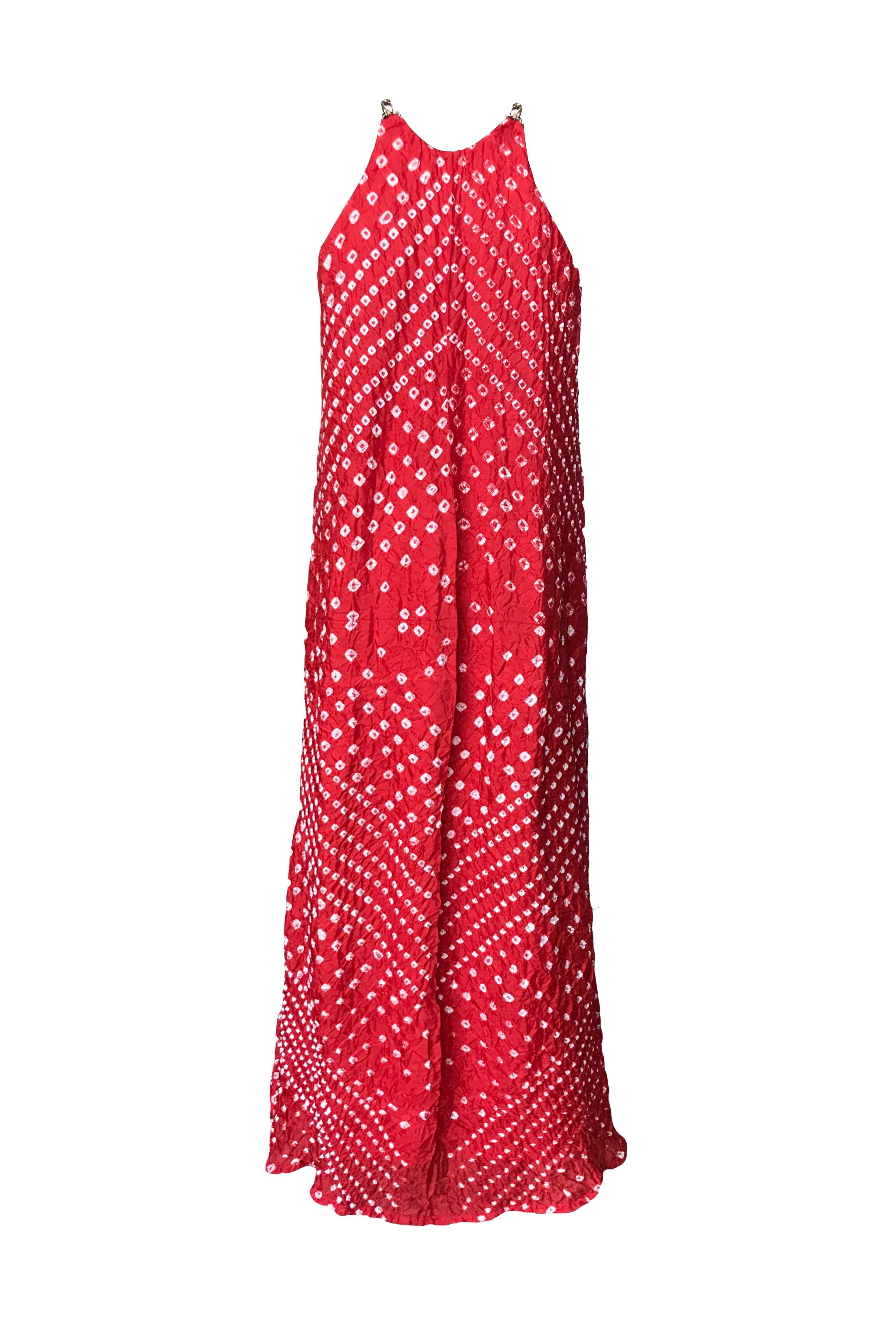 Dash and Dot - RED CHOKER BANDHANI MAXI | Online Store dash and dot Dash and Dot - RED CHOKER BANDHANI MAXI | Online Store dash and dot