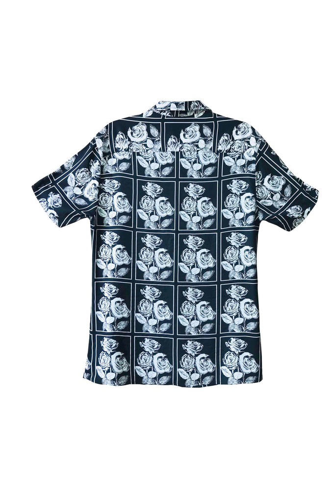 B/W ROSE SHIRT - dash and dot dash and dot
