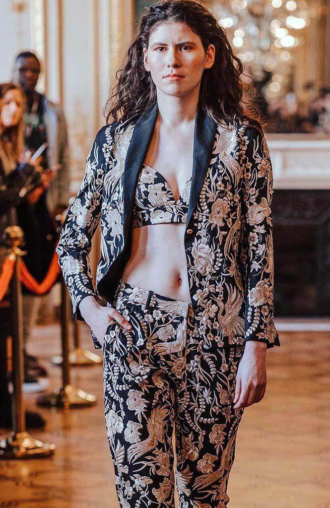 EMBROIDERED JACKET - dash and dot dash and dot