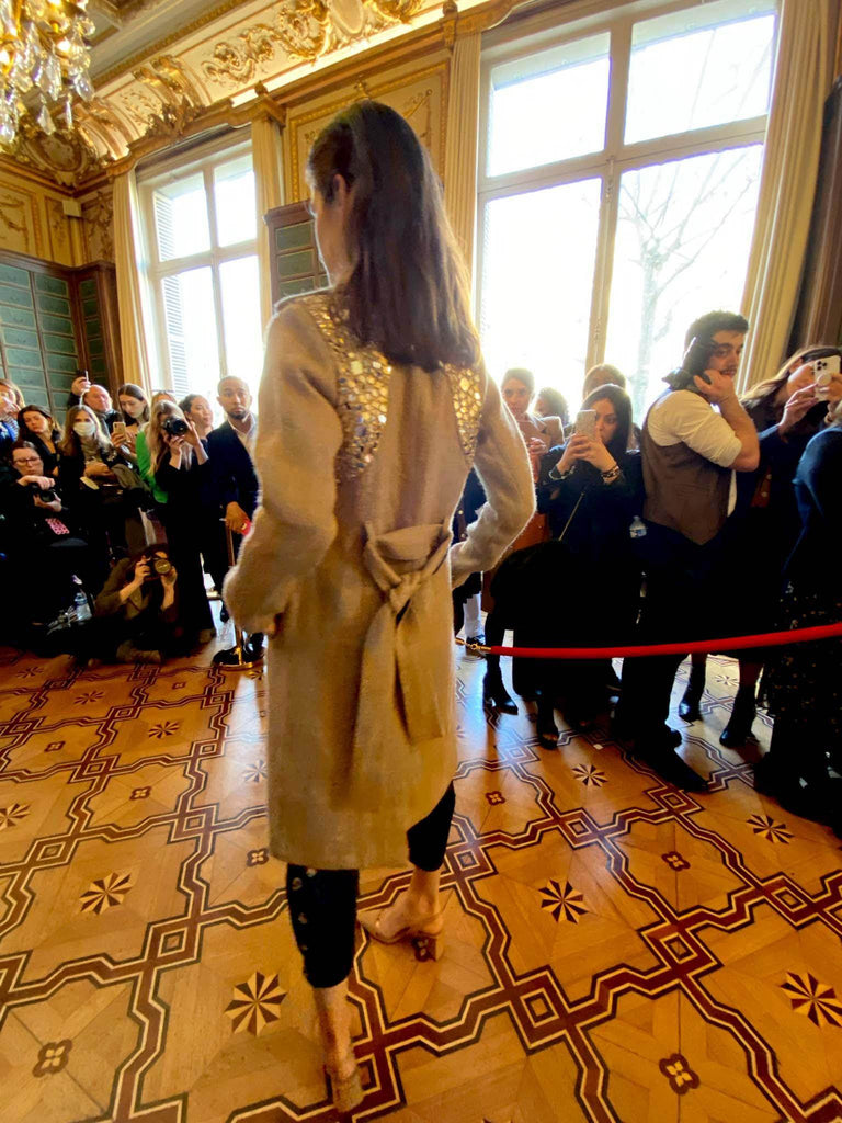 JUTE MIRROR TRENCH - dash and dot dash and dot