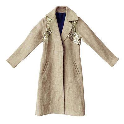 JUTE MIRROR TRENCH - dash and dot