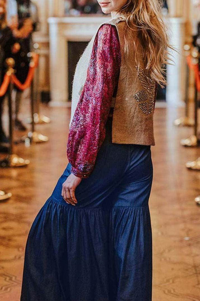 FIT AND FLARE DENIM PANT - dash and dot dash and dot