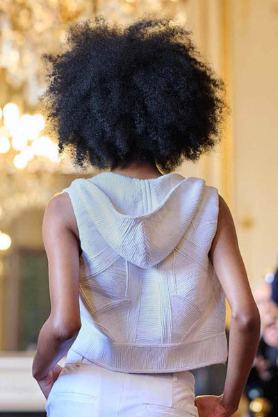 CROP HOODED JACKET - dash and dot