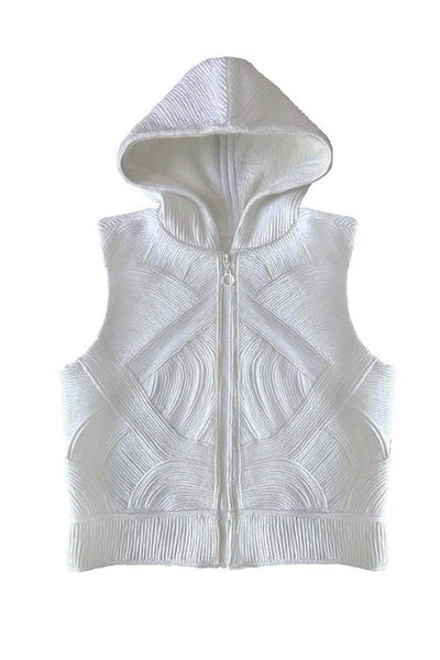 CROP HOODED JACKET - dash and dot