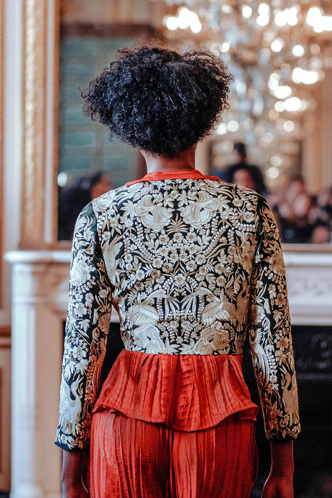 EMBROIDERED CUTOUT JACKET - dash and dot dash and dot