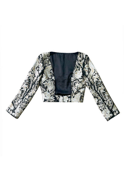 EMBROIDERED CUTOUT JACKET - dash and dot