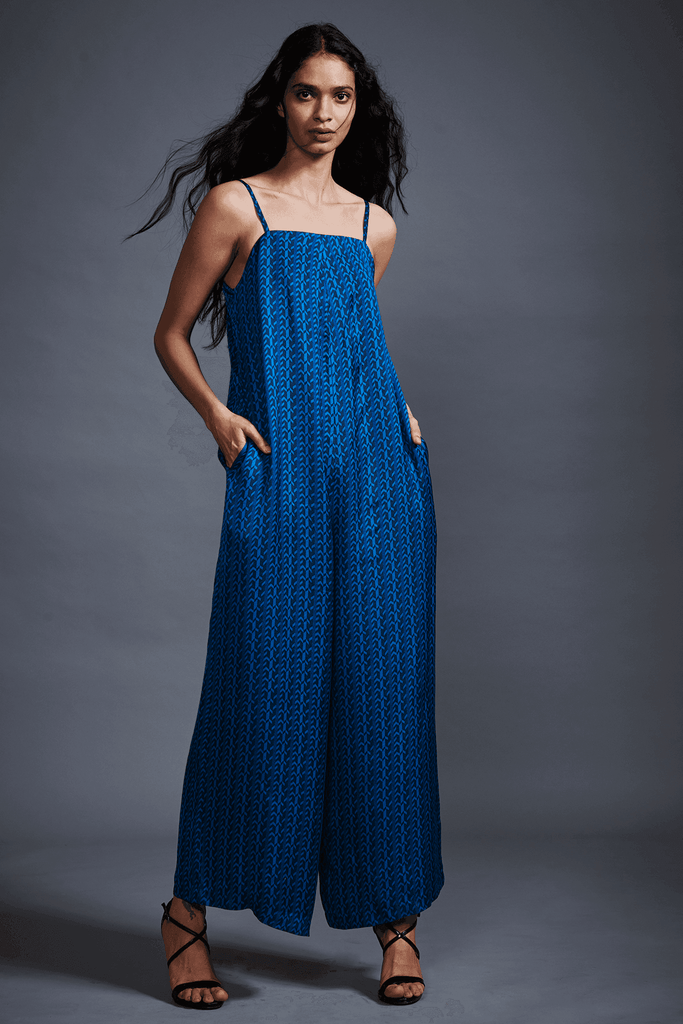 ELECTRIC BLUE JUMPSUIT - dash and dot dash and dot