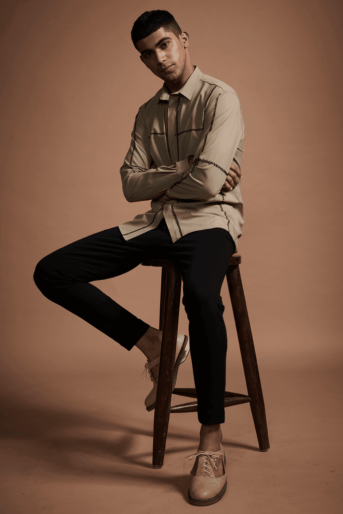 CROSS STITCH SHIRT - dash and dot dash and dot