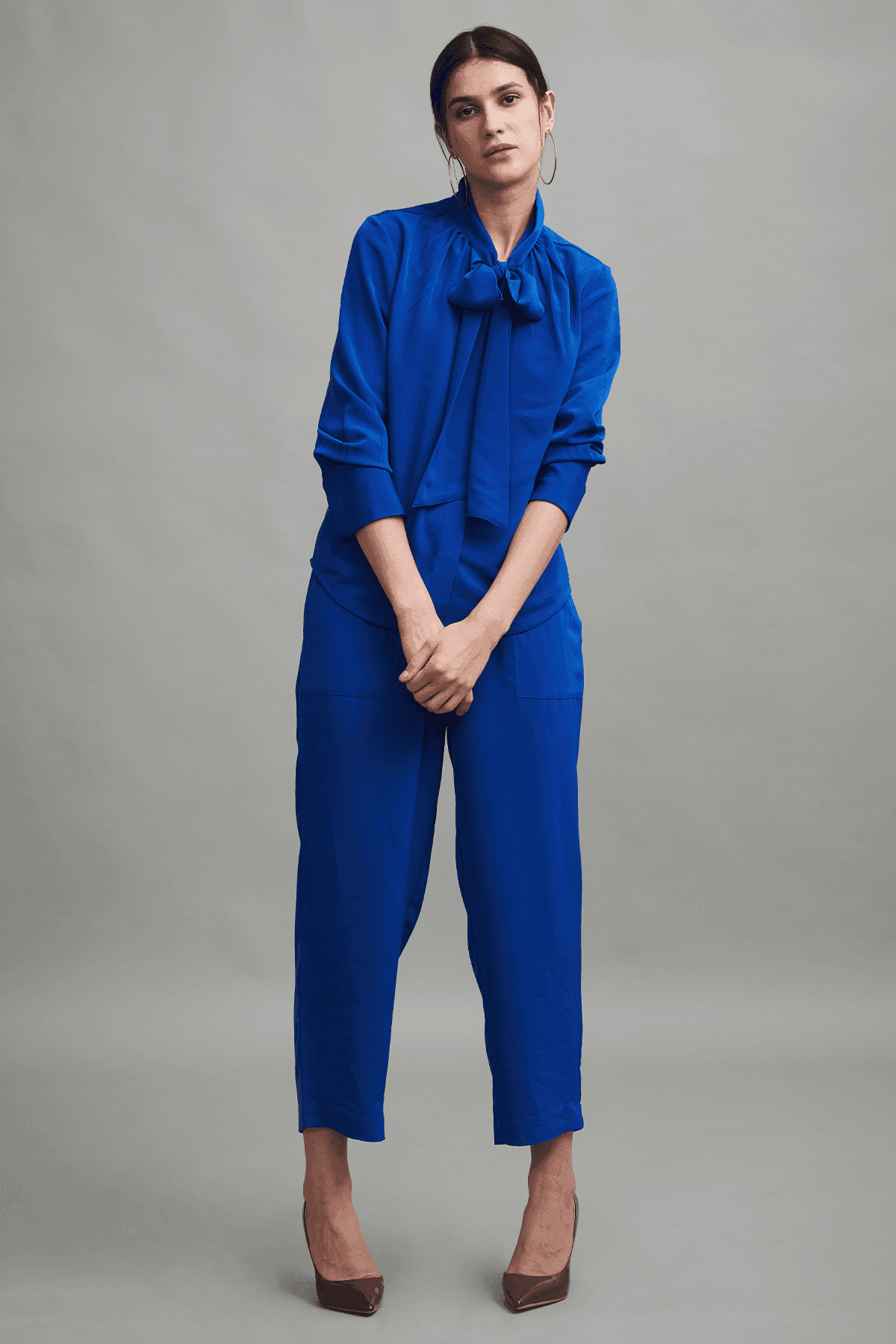 ROYAL BLUE TAPERED PANT - dash and dot