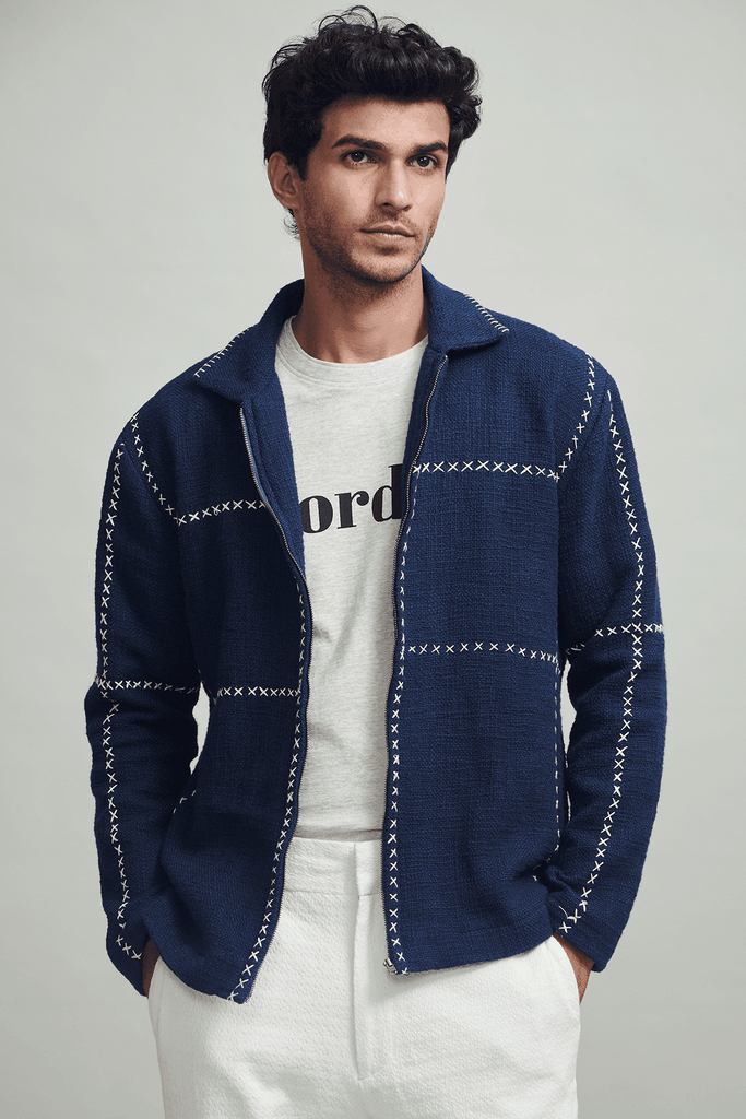 CROSS STITCH JACKET - dash and dot dash and dot