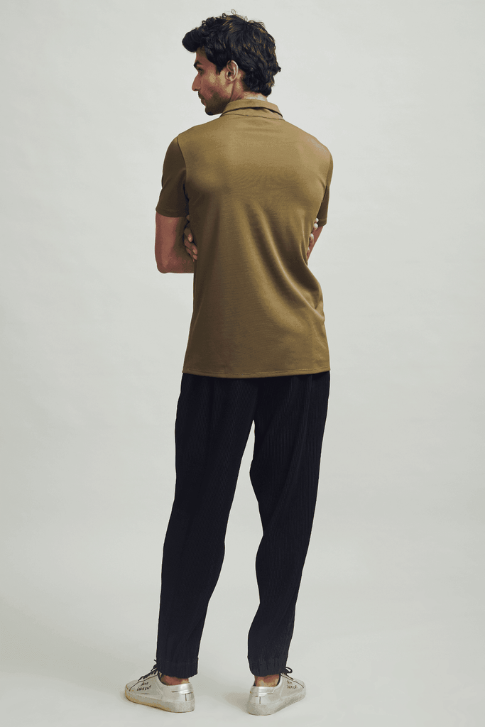 OFF CENTER PLACKET POLO - dash and dot dash and dot