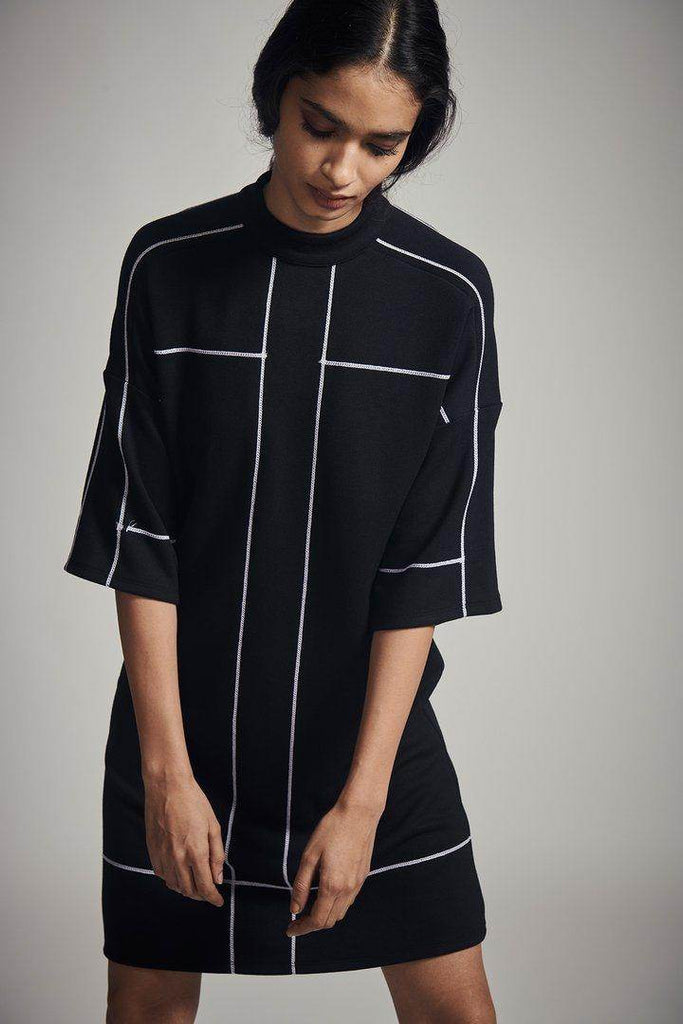 HIGH NECK DRESS - dash and dot dash and dot