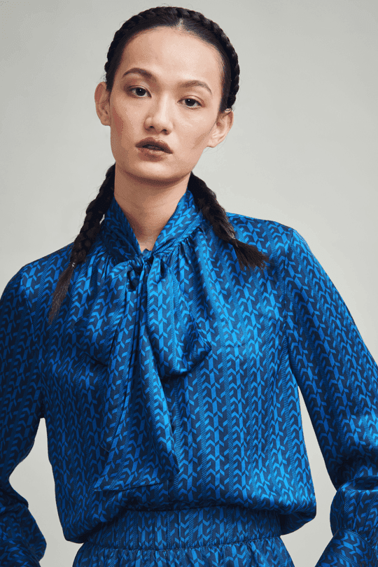 ELECTRIC BLUE BLOUSE - dash and dot