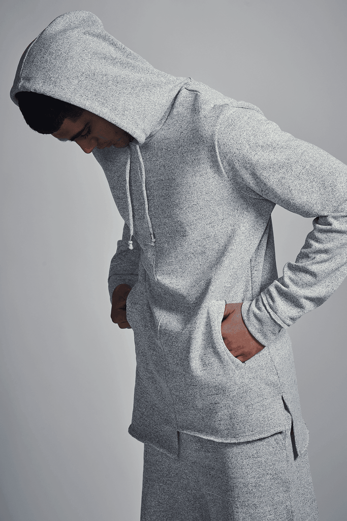 UNEVEN HEM HOODIE - dash and dot dash and dot