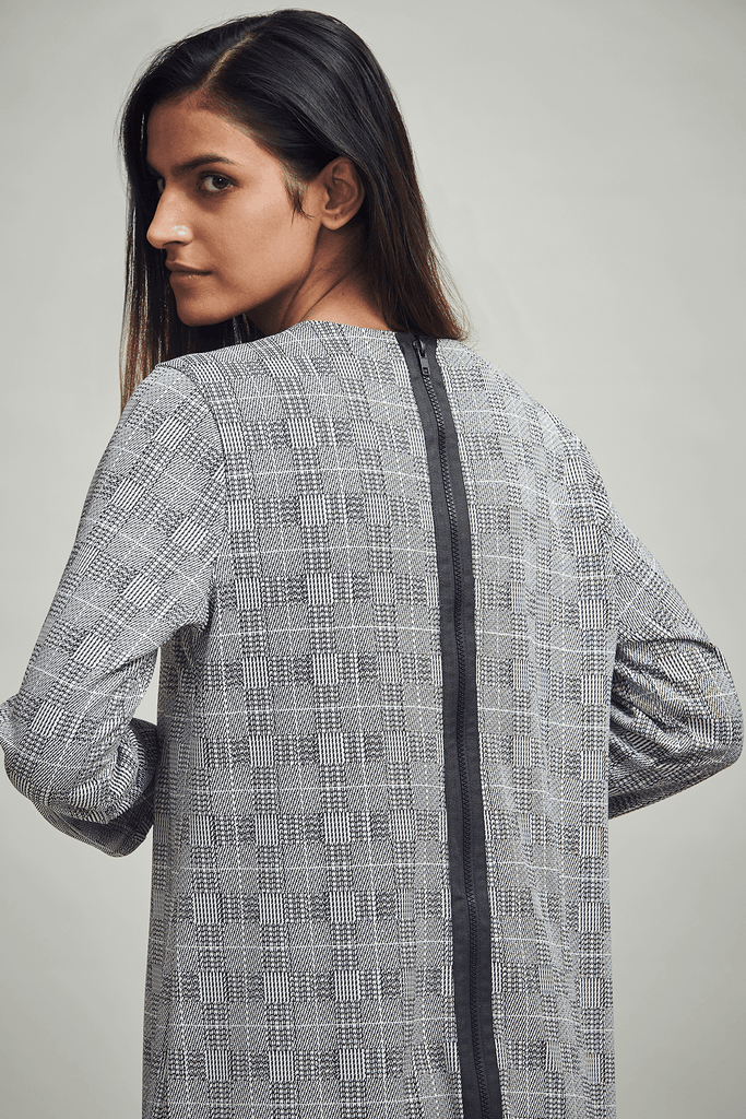 BACK ZIP PATTERN DRESS - dash and dot dash and dot