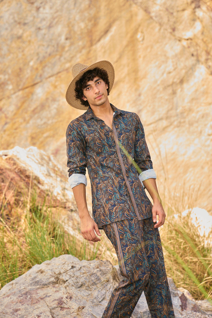 PAISLEY PRINTED SHIRT - dash and dot dash and dot
