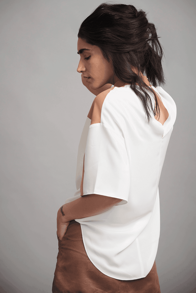 COLOUR BLOCK BLOUSE - dash and dot dash and dot