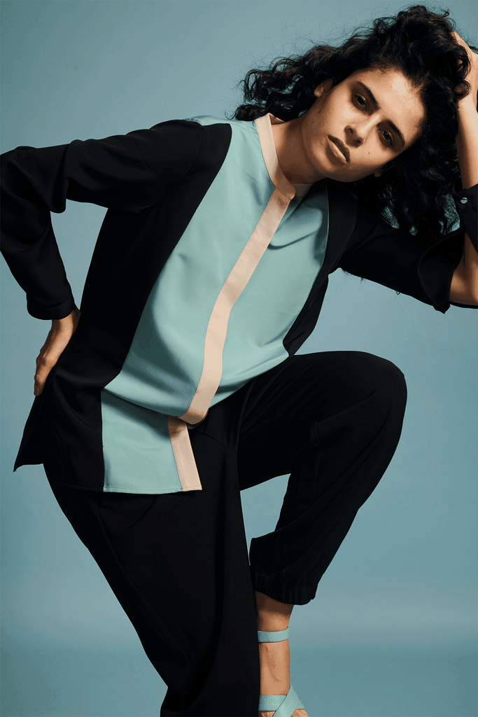 COLOR BLOCK SHIRT - dash and dot dash and dot