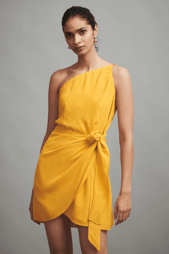 GRECIAN WRAP DRESS - dash and dot dash and dot