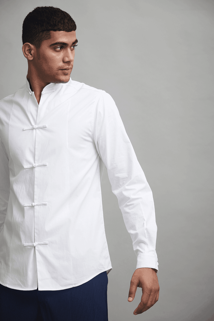 KNOTTED BUTTON SHIRT - dash and dot dash and dot