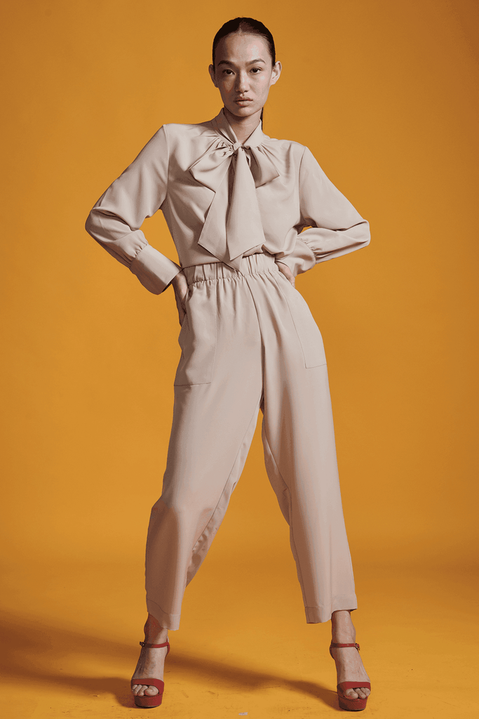 SAND TAPERED PANT - dash and dot dash and dot