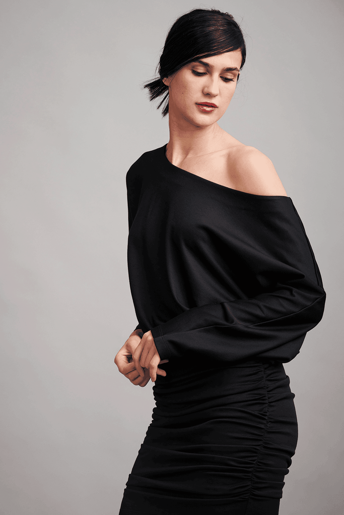 OFF-THE-SHOULDER MINI - dash and dot dash and dot