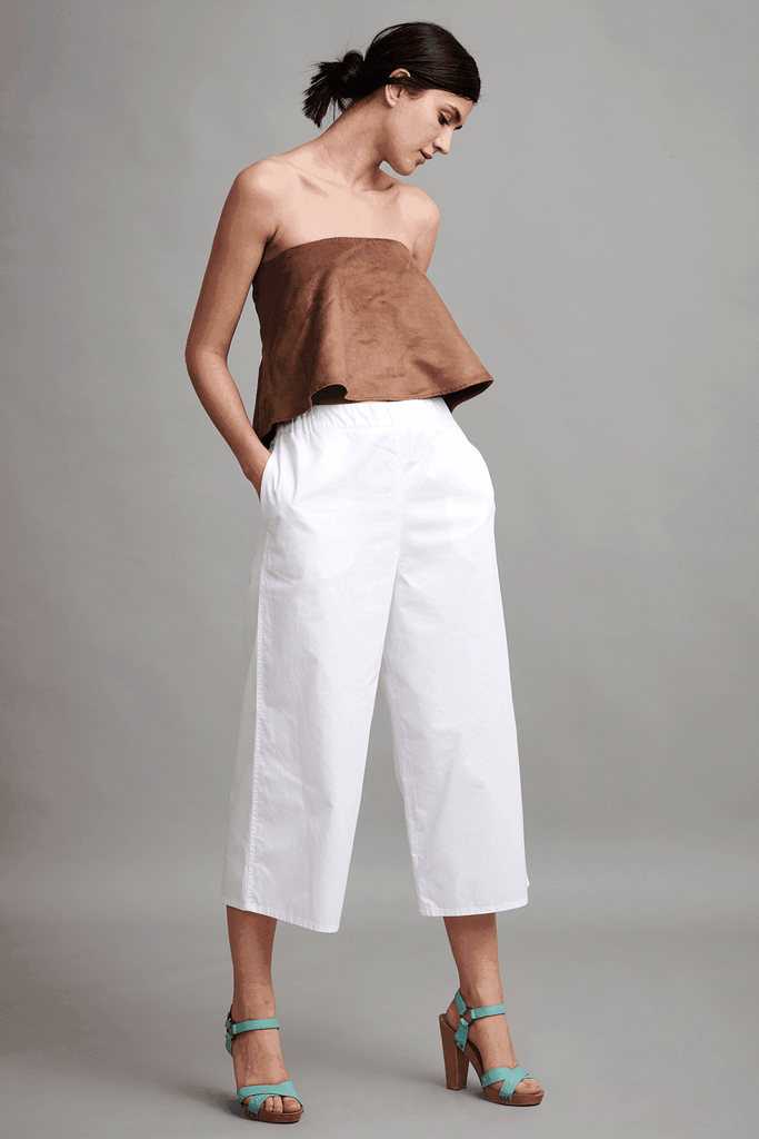 SUEDE CROP TOP - dash and dot dash and dot