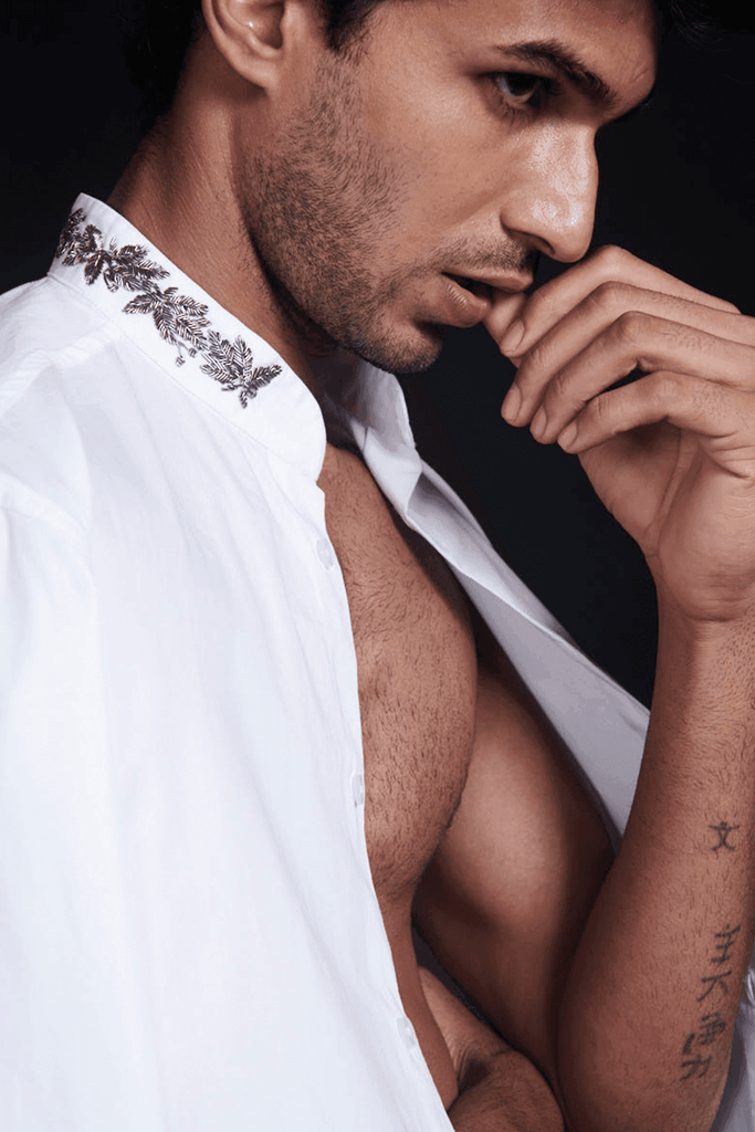 ZARDOZI SHIRT - dash and dot dash and dot