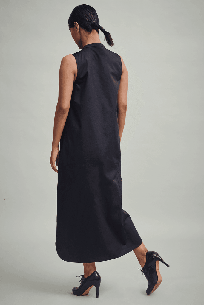 BUTTON PLEAT MIDI - dash and dot dash and dot