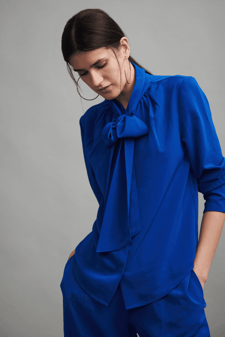 ROYAL BLUE BOW TOP - dash and dot