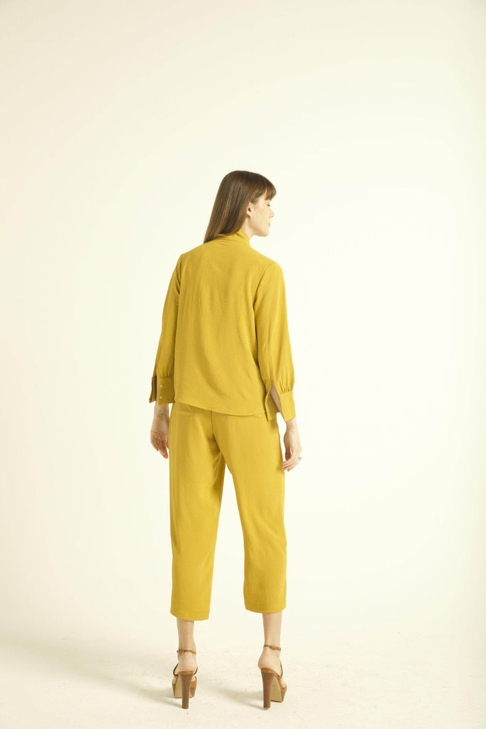 MUSTARD TAPERED PANT - dash and dot dash and dot