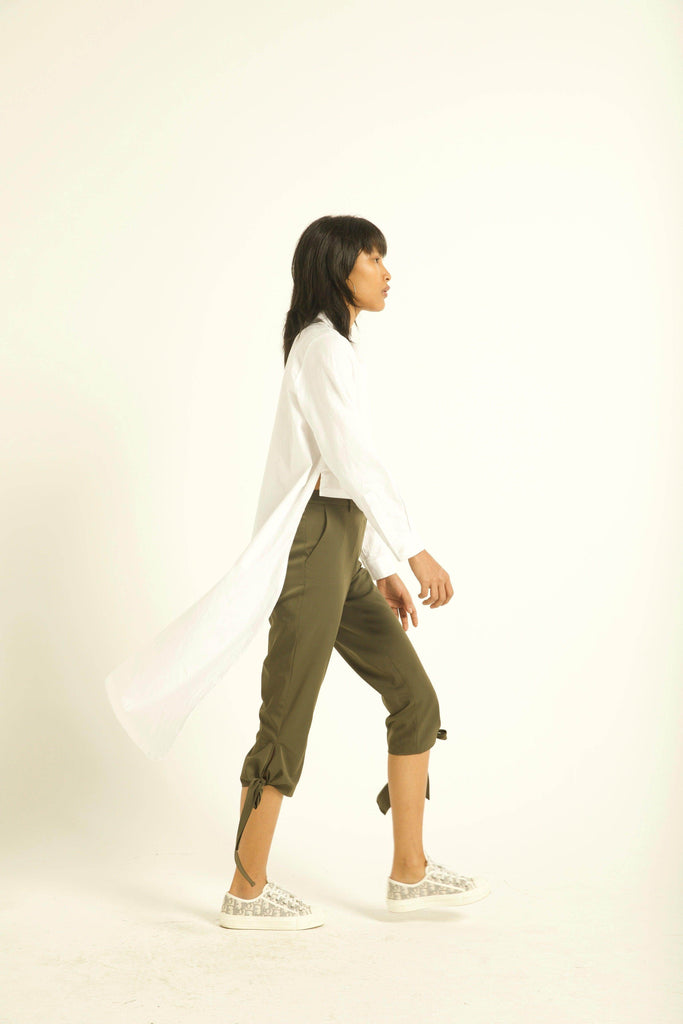 TIE-UP CROP PANT - dash and dot dash and dot