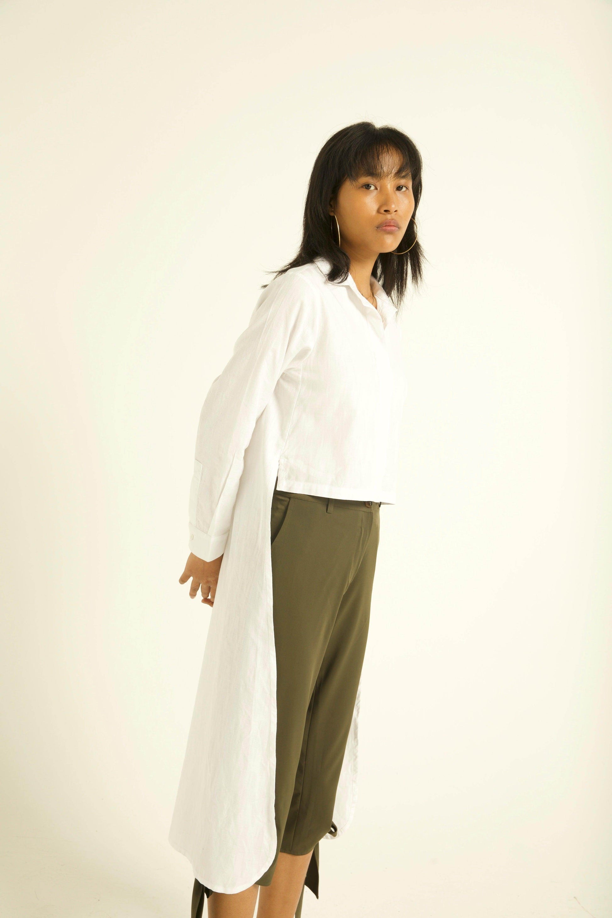 TIE-UP CROP PANT - dash and dot