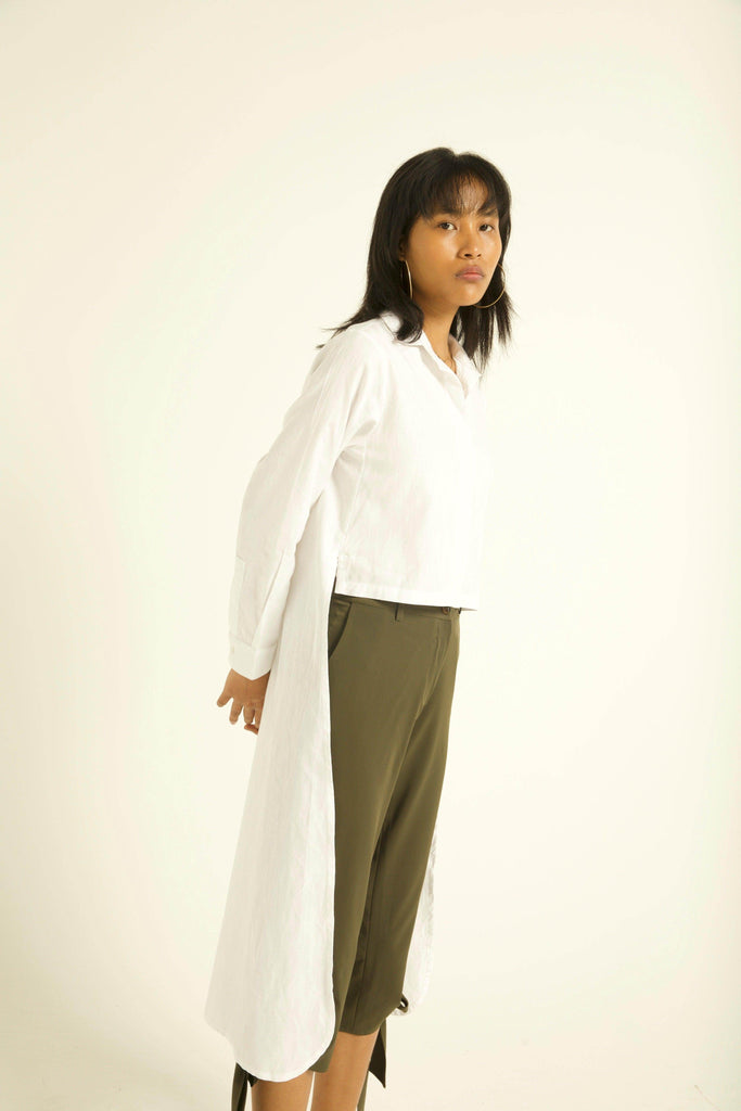 TIE-UP CROP PANT - dash and dot dash and dot