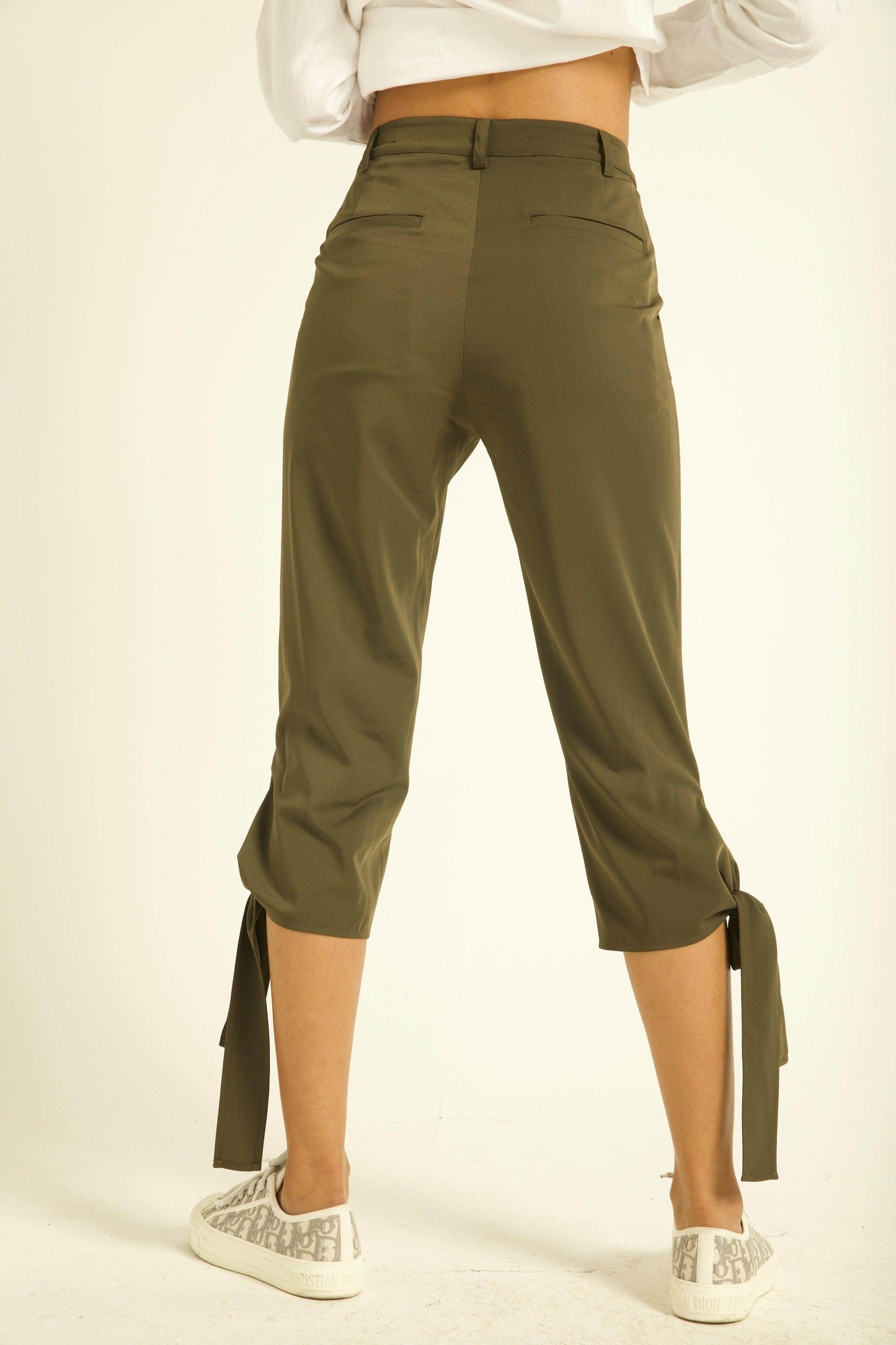 TIE-UP CROP PANT - dash and dot