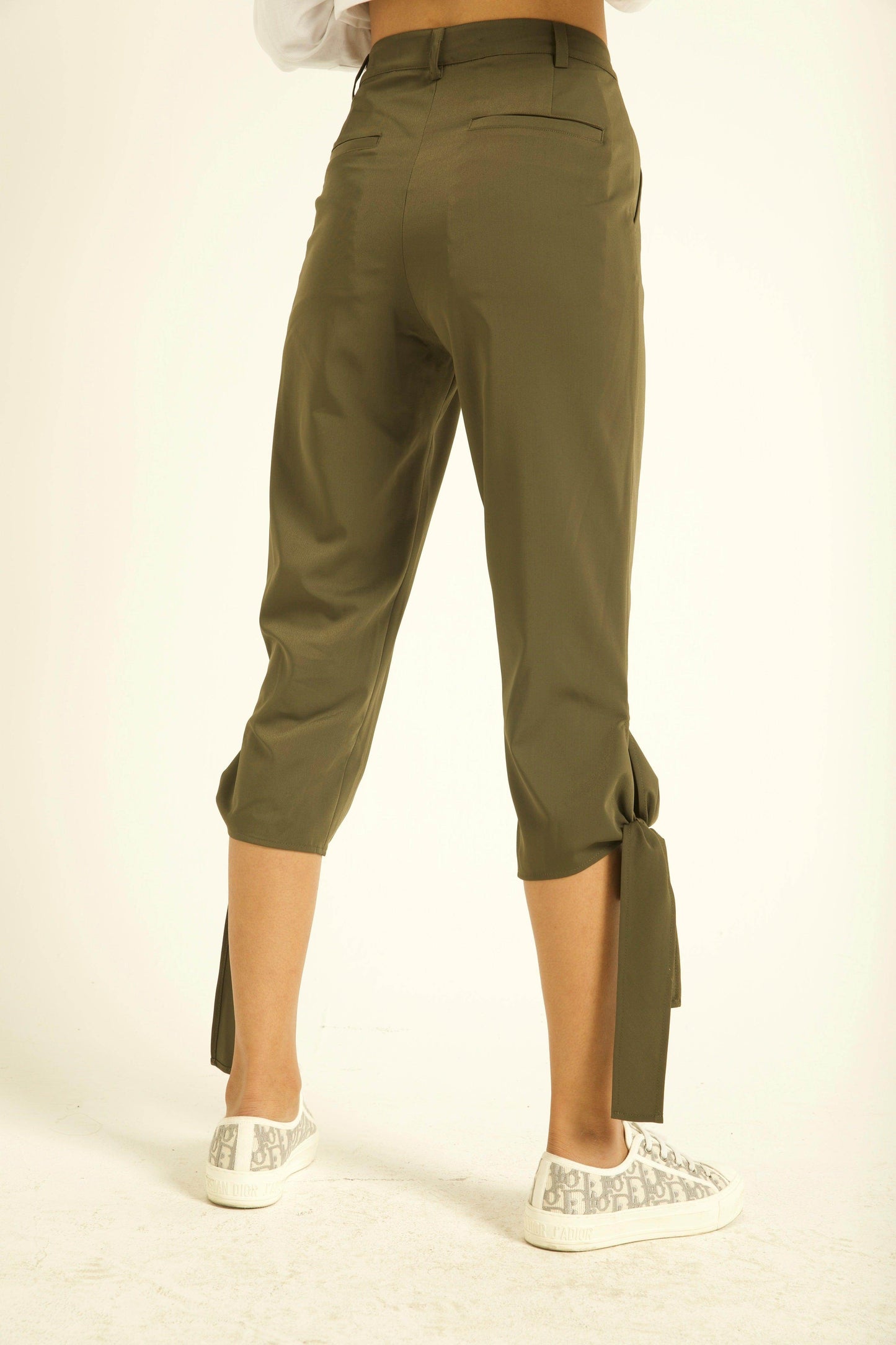 TIE-UP CROP PANT - dash and dot