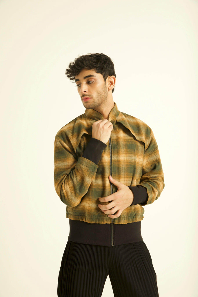 SHOULDER FLAP BOMBER JACKET - dash and dot dash and dot