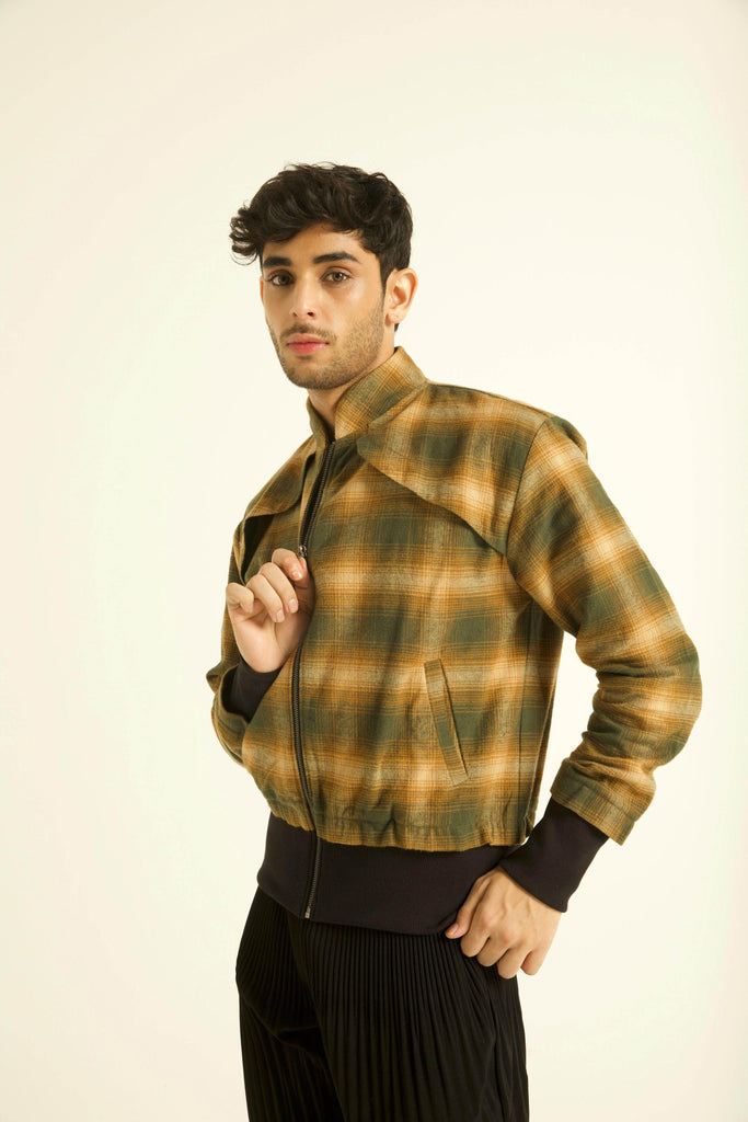 SHOULDER FLAP BOMBER JACKET - dash and dot dash and dot