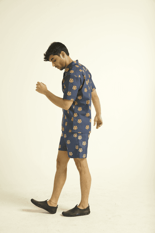 TIGER HEAD SWIM SHORTS - dash and dot dash and dot