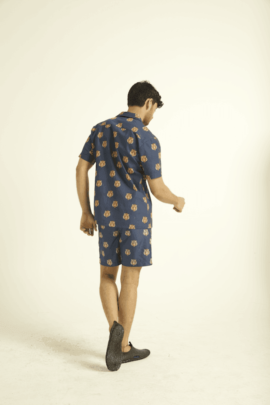 TIGER HEAD SWIM SHORTS - dash and dot dash and dot