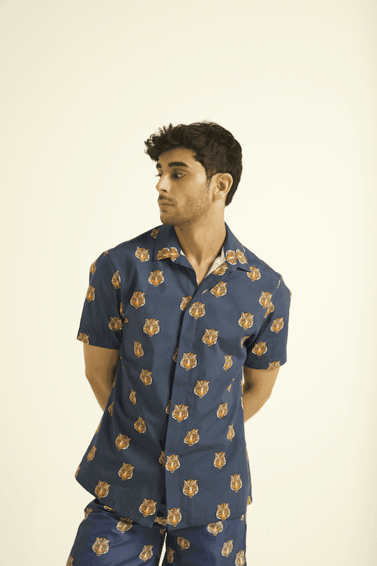 TIGER HEAD SWIM SHORTS - dash and dot dash and dot