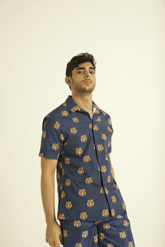 TIGER HEAD SHIRT - dash and dot dash and dot