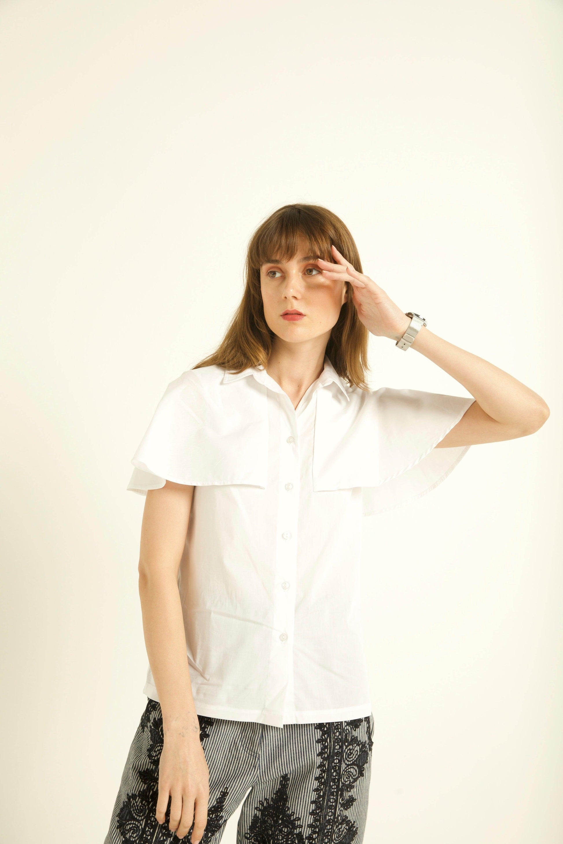 CAPE SLEEVE SHIRT - dash and dot