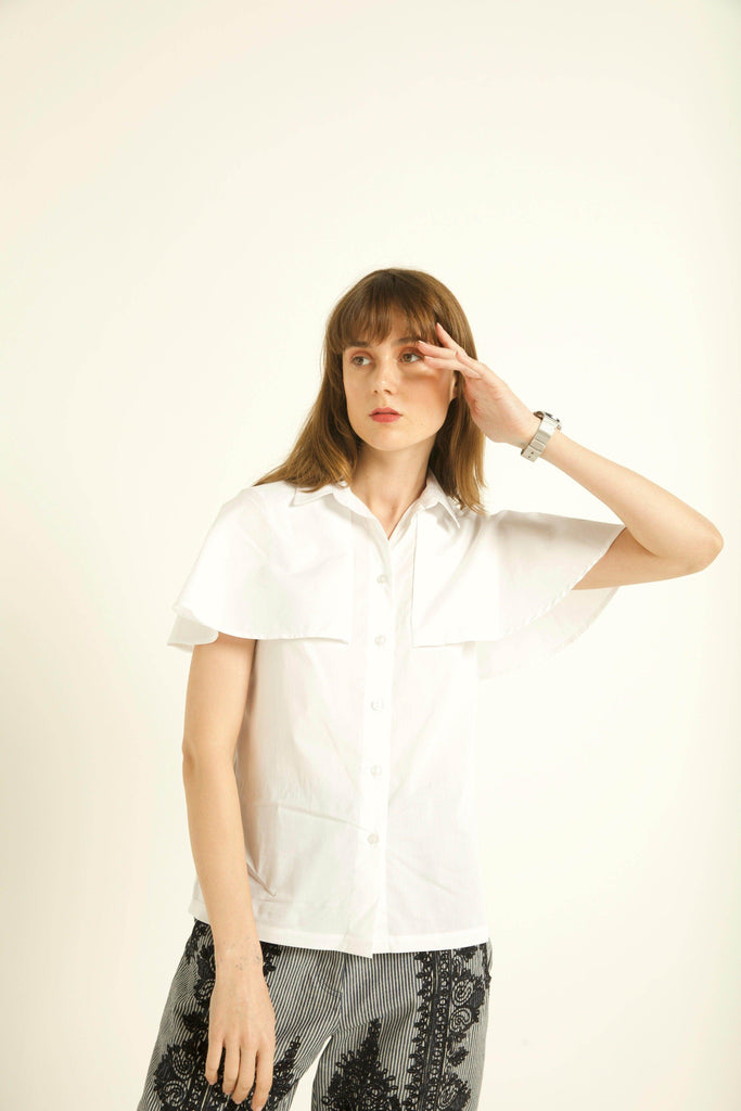 CAPE SLEEVE SHIRT - dash and dot dash and dot